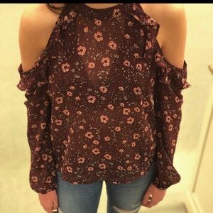 Floral Mesh Blouse